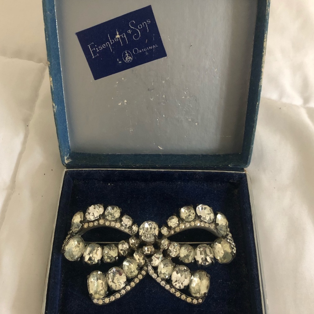 Vintage Eisenberg Rhinestone Pin